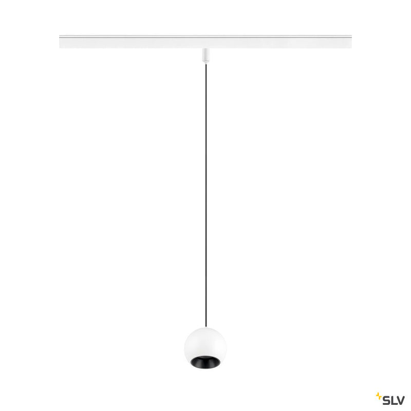 SLV 1010463 LIGHT EYE® 2.0, 48V pendant light, DALI, pendant length 200 cm, 3000K, 30°, white / black