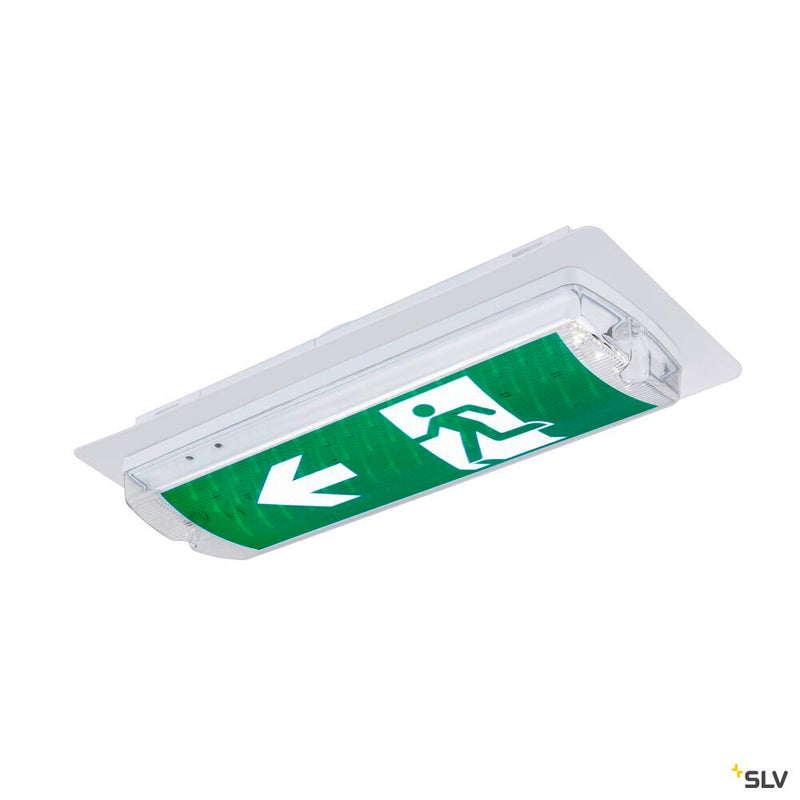 SLV 1010505 P-LIGHT, wall and ceiling-mounted light, rectangular, 6000K, 5.2W, white / transparent