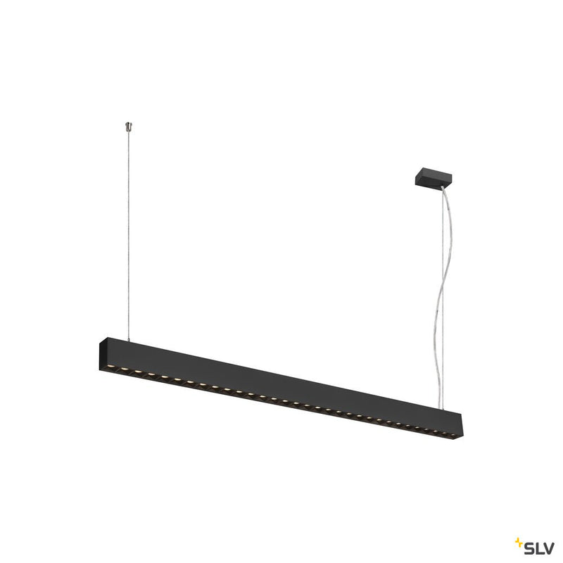 SLV 1010510 GLENOS® PRO, pendant light, 1.2m, DALI, UGR16, pendant length 210 cm, 3000K, 75°, black