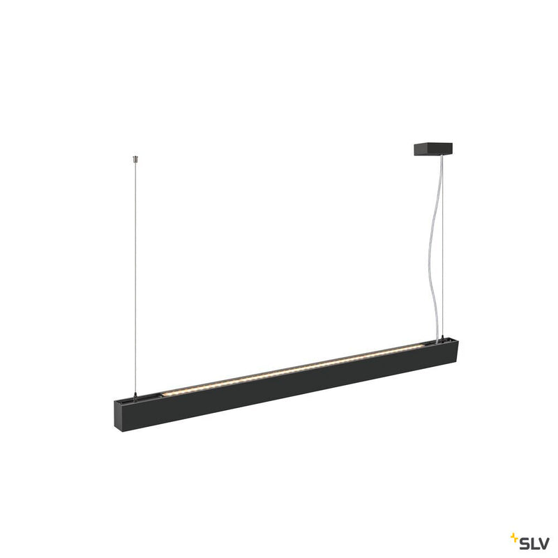SLV 1010510 GLENOS® PRO, pendant light, 1.2m, DALI, UGR16, pendant length 210 cm, 3000K, 75°, black