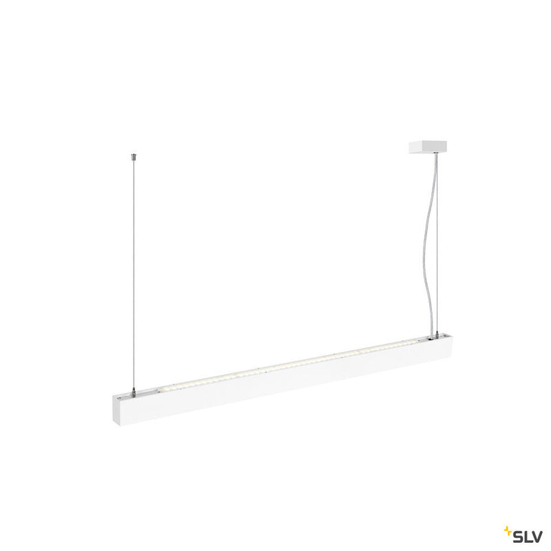 SLV 1010511 GLENOS® PRO, pendant light, 1.2m, DALI, UGR16, pendant length 210 cm, 4000K, 75°, white / black