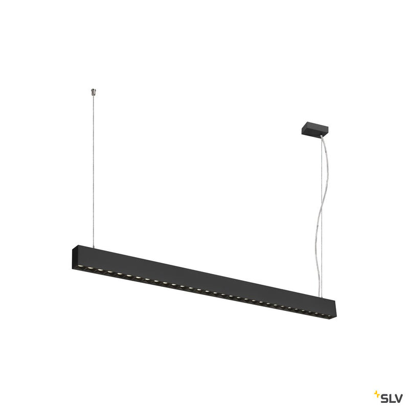 SLV 1010512 GLENOS® PRO, pendant light, 1.2m, DALI, UGR16, pendant length 210 cm, 4000K, 75°, black