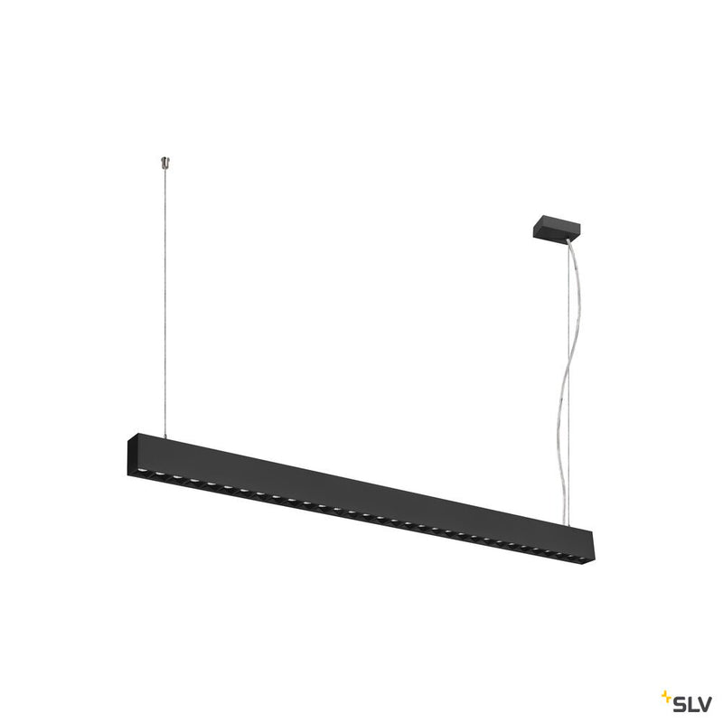 SLV 1010512 GLENOS® PRO, pendant light, 1.2m, DALI, UGR16, pendant length 210 cm, 4000K, 75°, black