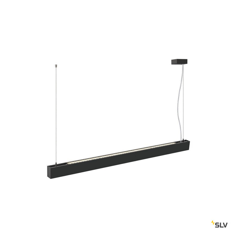 SLV 1010512 GLENOS® PRO, pendant light, 1.2m, DALI, UGR16, pendant length 210 cm, 4000K, 75°, black
