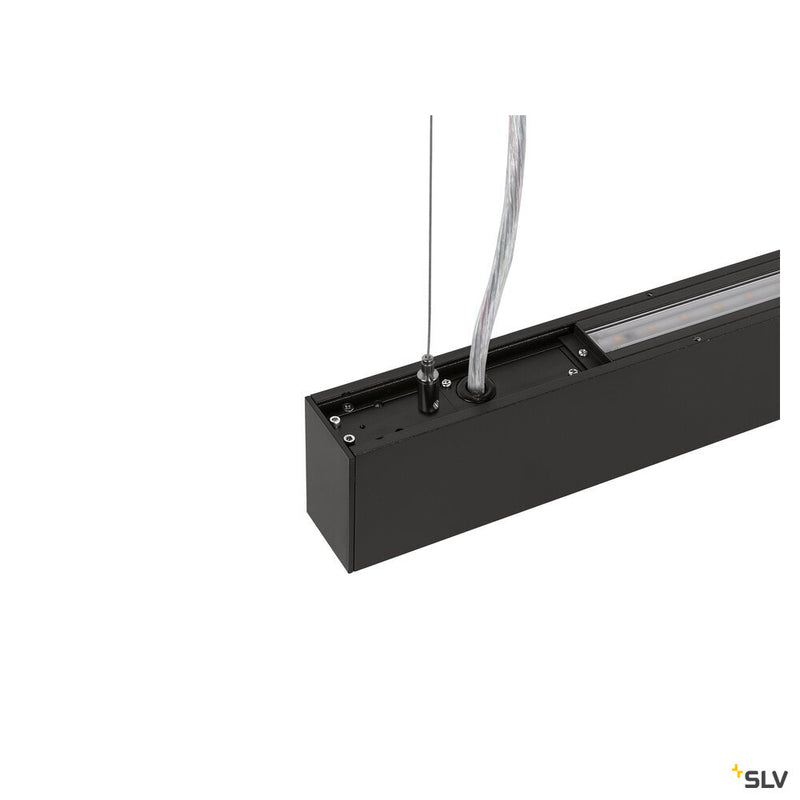 SLV 1010512 GLENOS® PRO, pendant light, 1.2m, DALI, UGR16, pendant length 210 cm, 4000K, 75°, black