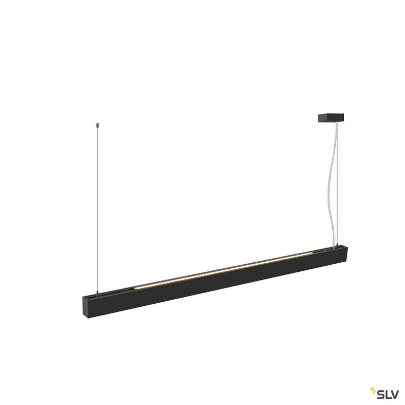 SLV 1010514 GLENOS® PRO, pendant light, 1.5m, DALI, UGR16, pendant length 210 cm, 3000K, 75°, black