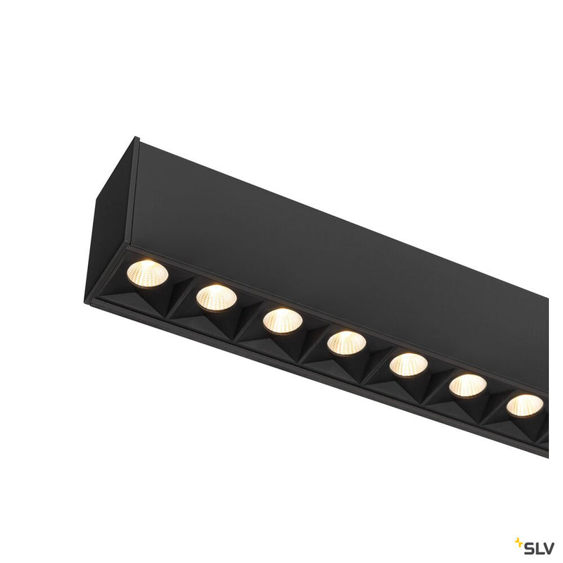 SLV 1010514 GLENOS® PRO, pendant light, 1.5m, DALI, UGR16, pendant length 210 cm, 3000K, 75°, black