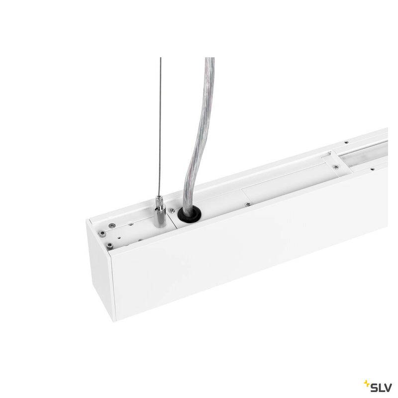 SLV 1010515 GLENOS® PRO, pendant light, 1.5m, DALI, UGR16, pendant length 210 cm, 4000K, 75°, white / black