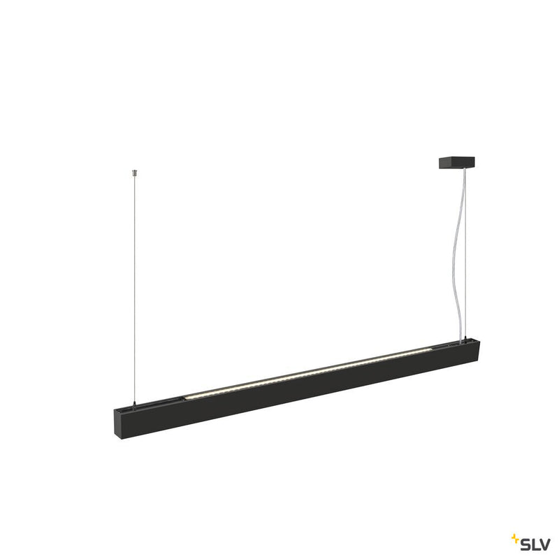 SLV 1010516 GLENOS® PRO, pendant light, 1.5m, DALI, UGR16, pendant length 210 cm, 4000K, 75°, black