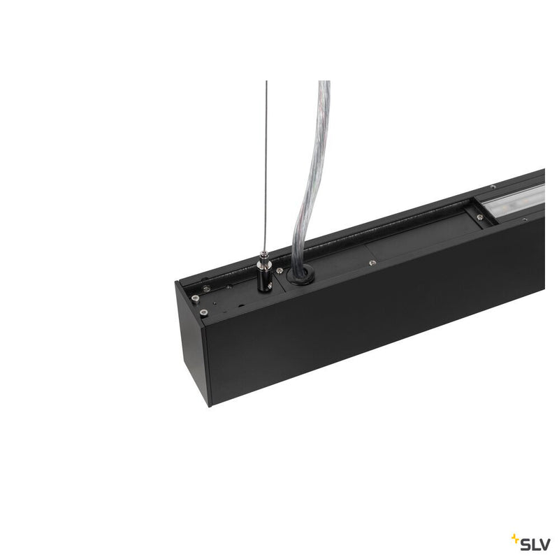 SLV 1010516 GLENOS® PRO, pendant light, 1.5m, DALI, UGR16, pendant length 210 cm, 4000K, 75°, black
