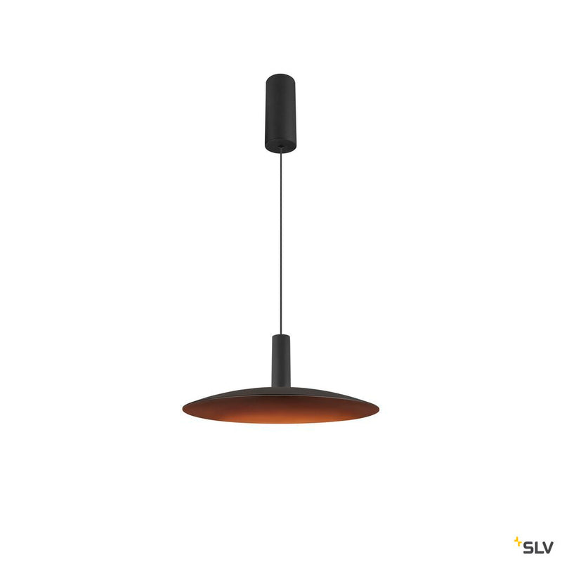 SLV 1010790 LALU® SET, pendant light, LED base, ELYPSE 33, PHASE, pendant length 200 cm, 2700/3000 K, 40°, black
