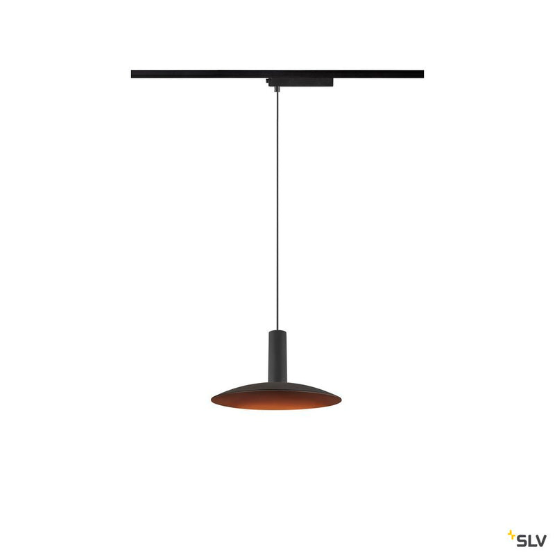 SLV 1010798 LALU® SET, 1~ pendant light, LED base, ELYPSE 22, PHASE, pendant length 200 cm, 2700/3000K, 40°, black
