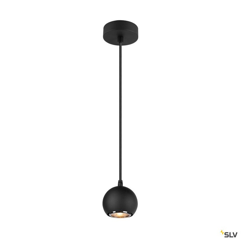 SLV 1008172 LIGHT EYE® 90, pendant light, GU10, pendant length 150 cm, 1x max. 6 W, matt black