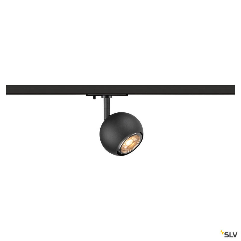 SLV 1008180 LIGHT EYE® 90, 1~ spotlight, round, GU10, 1x max. 6 W, matt black