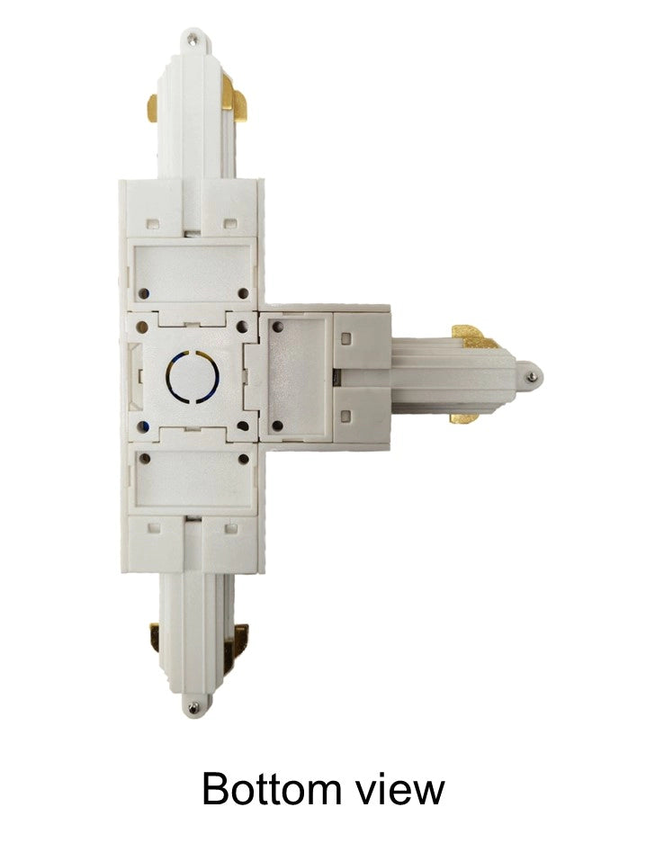 MLS 710029 T-Connector Earth Inside Right White for Single Circuit Track