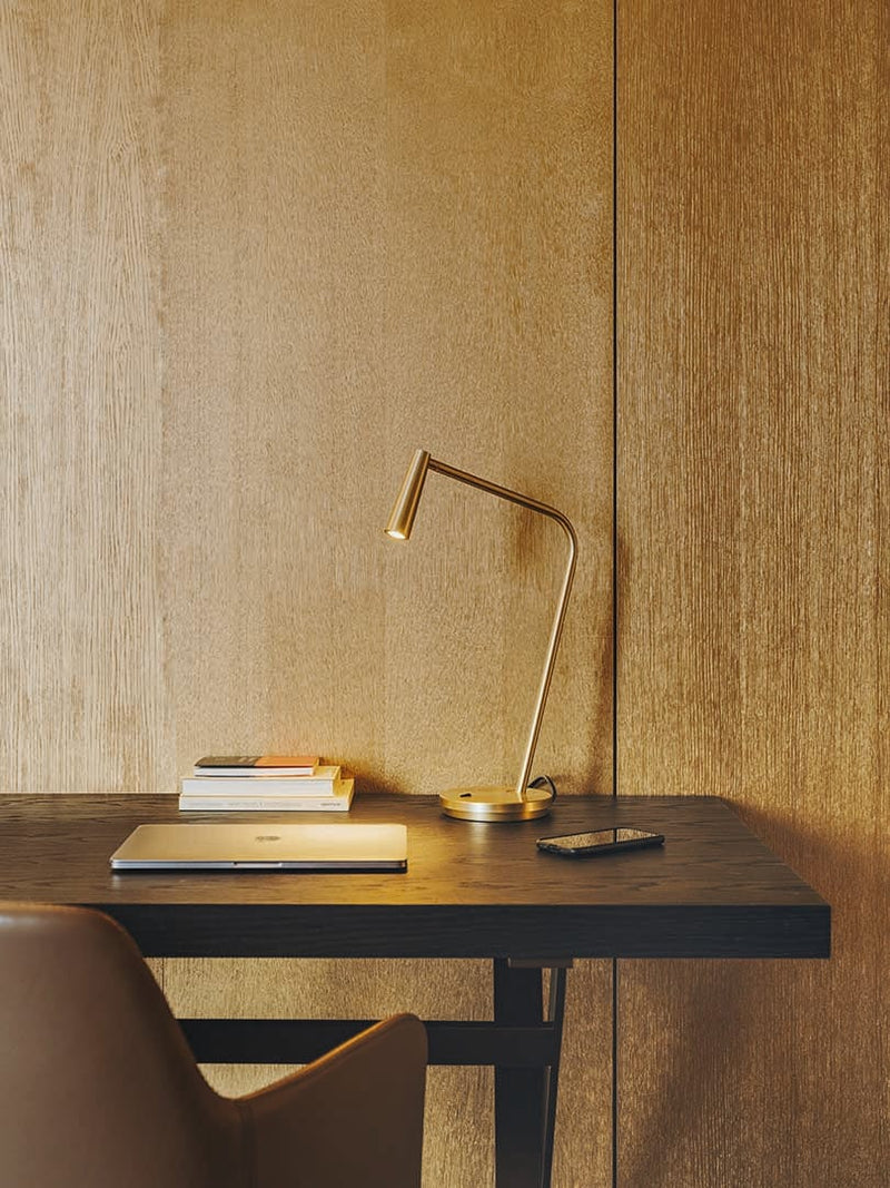 TABLE LAMP GAMMA LED 4.3 LED WARM-WHITE 2700K ON-OFF MATTE GOLD 293LM