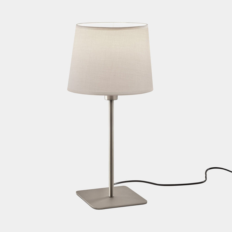 TABLE LAMP METRICA SQUARE E27 15 SATIN NICKEL 476LM