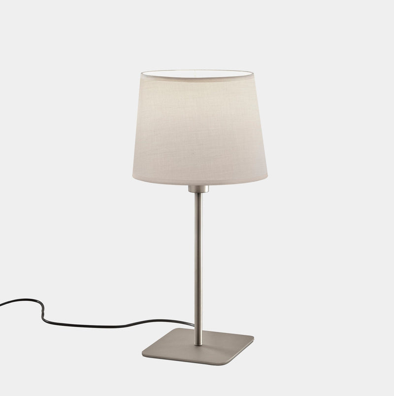 TABLE LAMP METRICA SQUARE E27 15 SATIN NICKEL 476LM 10-8350-81-82