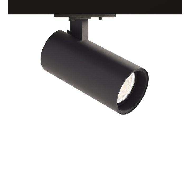 Black Track Light Fitting, Tube BB GU10, Dimmable, for Single Circuit Black Track Lighting