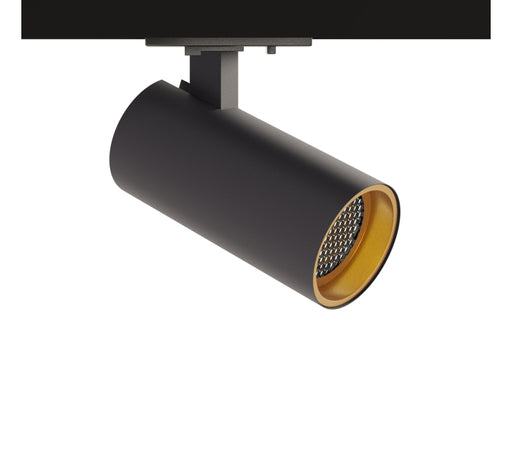 Black Track Light Fitting, Tube BGHC GU10, Dimmable, for Single Circuit Black Track Lighting