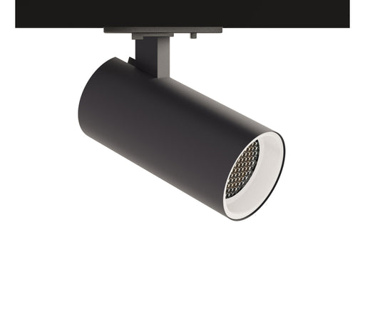 Black Track Light Fitting, Tube BWHC GU10, Dimmable, for Single Circuit Black Track Lighting