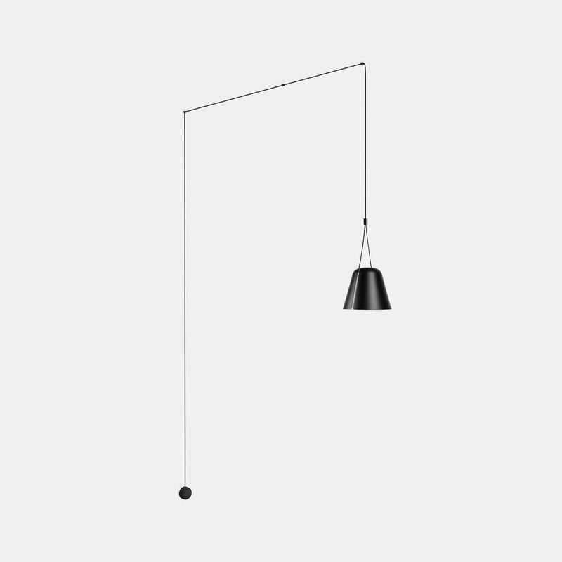 WALL FIXTURE ATTIC SINGLE CONIC SHAPE E27 15 BLACK 916LM 05-7389-05-05