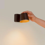 WALL FIXTURE DRONE SINGLE LED 8.6 LED WARM-WHITE 2700K ON-OFF BROWN 350LM