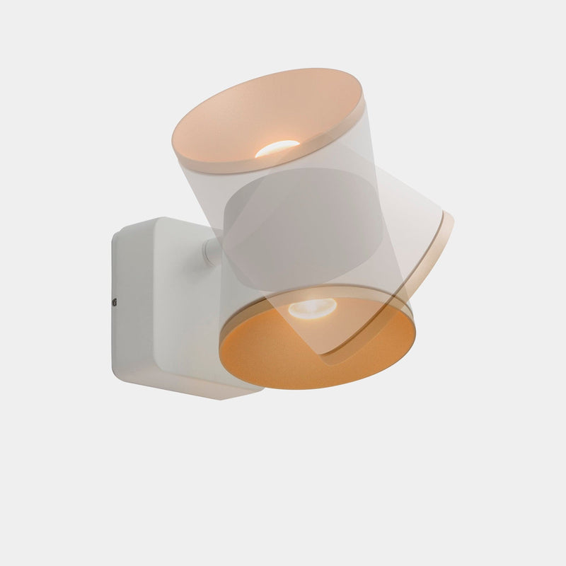 WALL FIXTURE DRONE SINGLE LED 8.6 LED WARM-WHITE 2700K ON-OFF WHITE 350LM