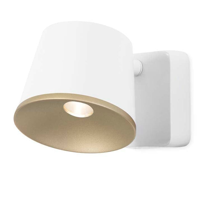 WALL FIXTURE DRONE SINGLE LED 8.6 LED WARM-WHITE 2700K ON-OFF WHITE 350LM 05-5306-14-F5