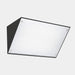 WALL FIXTURE IP65 CURIE GLASS 350MM E27 30 BLACK
