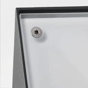 WALL FIXTURE IP65 CURIE GLASS 350MM E27 30 URBAN GREY 1530LM