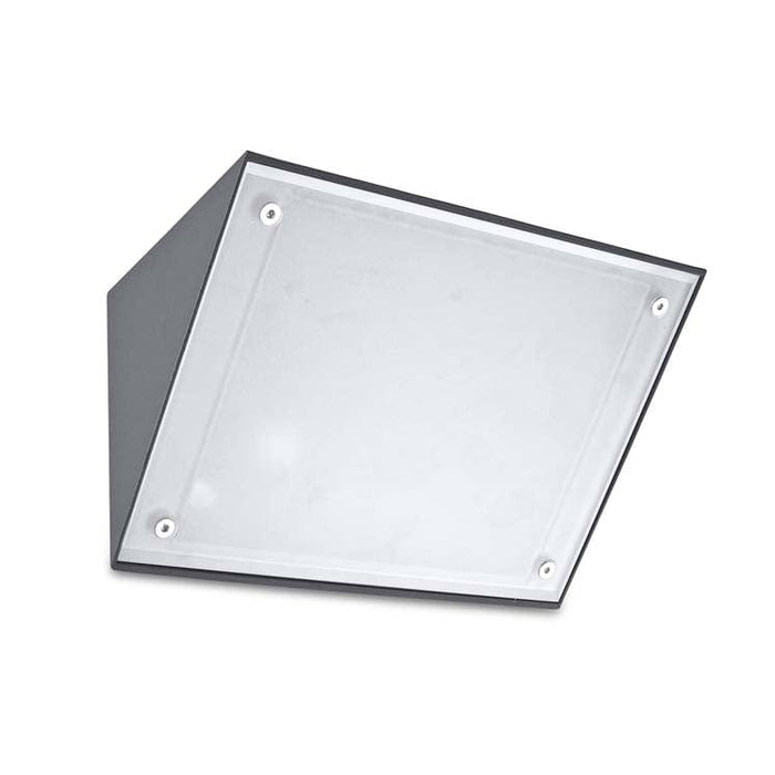 WALL FIXTURE IP65 CURIE GLASS 350MM E27 30 URBAN GREY 1530LM 05-9993-Z5-G5
