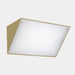 WALL FIXTURE IP65 CURIE PC 350MM E27 30 GOLD 1530LM