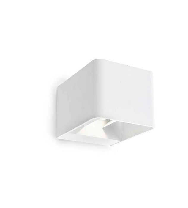 WALL FIXTURE IP65 WILSON SQUARE LED 10.2 LED WARM-WHITE 3000K ON-OFF WHITE 623LM 05-9683-14-CL