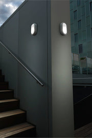 WALL FIXTURE IP66 BASIC OVAL E27 15 GREY