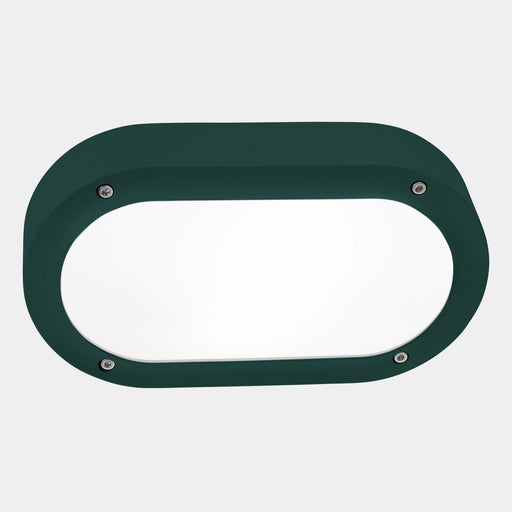 WALL FIXTURE IP66 BASIC OVAL LED 8.5 SW 2700-3200-4000K ON-OFF FIR GREEN 793LM