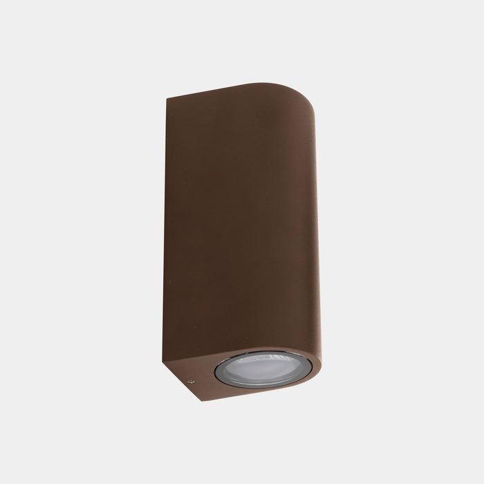 WALL FIXTURE IP66 EKO DOUBLE EMISSION GU10 8 BROWN