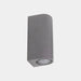 WALL FIXTURE IP66 EKO DOUBLE EMISSION GU10 8 GREY