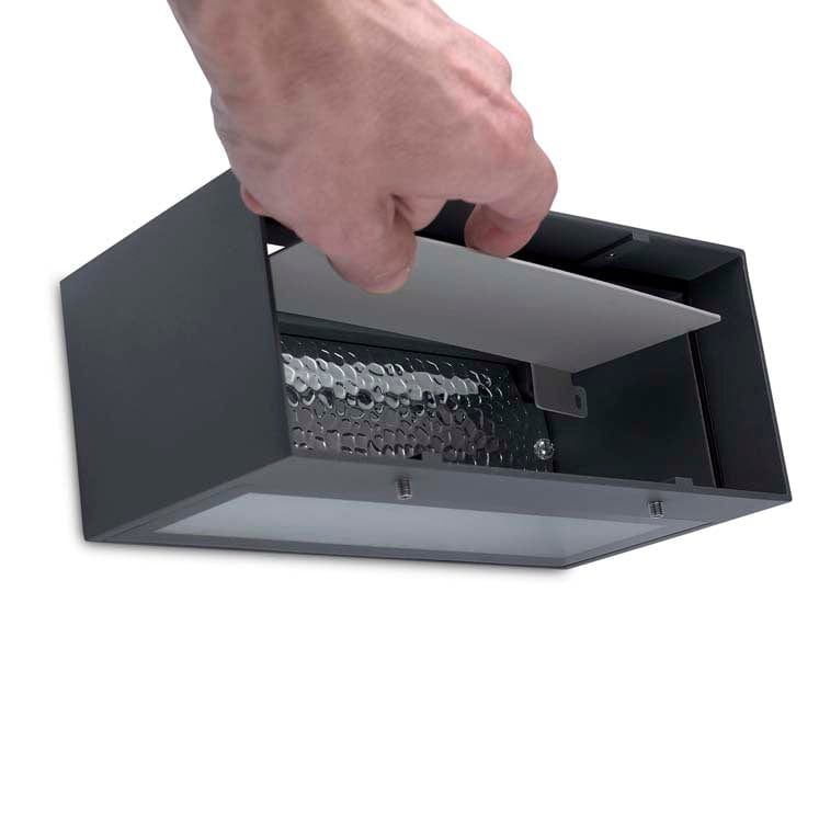 WALL FIXTURE IP66 NEMESIS ALUMINIUM 90*220MM E27 15 URBAN GREY 273LM 05-9649-34-T2