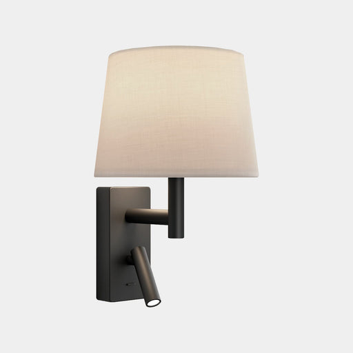 WALL FIXTURE METRICA SHADE READER LED E27 17.3 LED WARM-WHITE 2700K ON-OFF BLACK