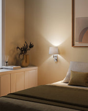 WALL FIXTURE METRICA SHADE READER LED E27 17.3 LED WARM-WHITE 2700K ON-OFF SATIN