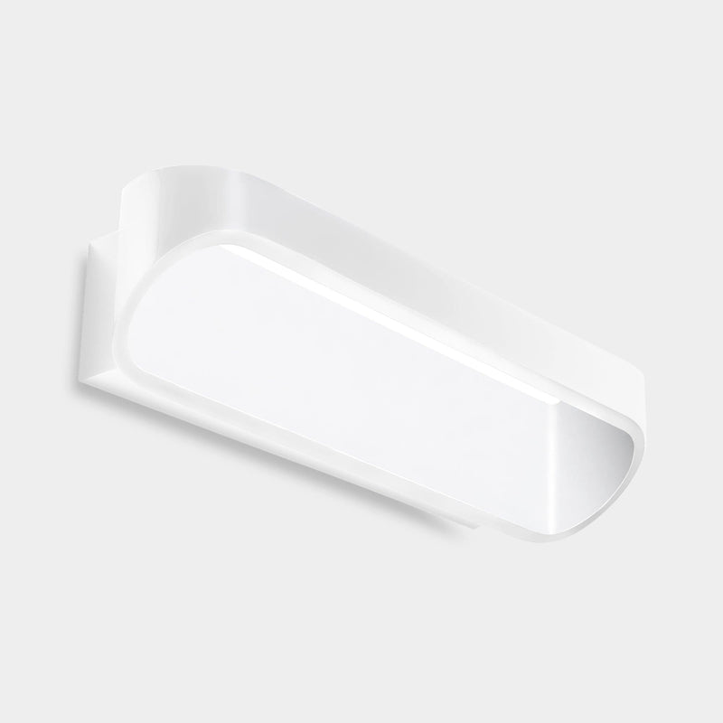 WALL FIXTURE OVAL 300MM LED 11.2 LED WARM-WHITE 3000K PHASE CUT WHITE 877LM 05-2019-14-14