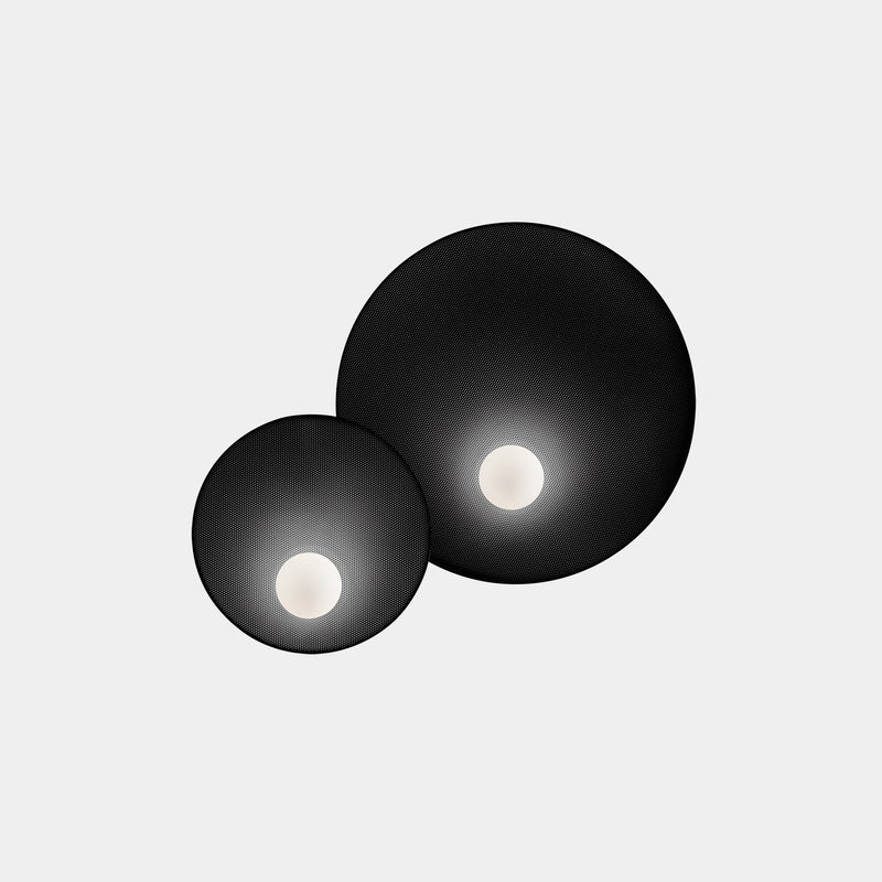 WALL FIXTURE TRIP DOUBLE Ø460MM / Ø300MM E14 18 BLACK 05-8359-05-05