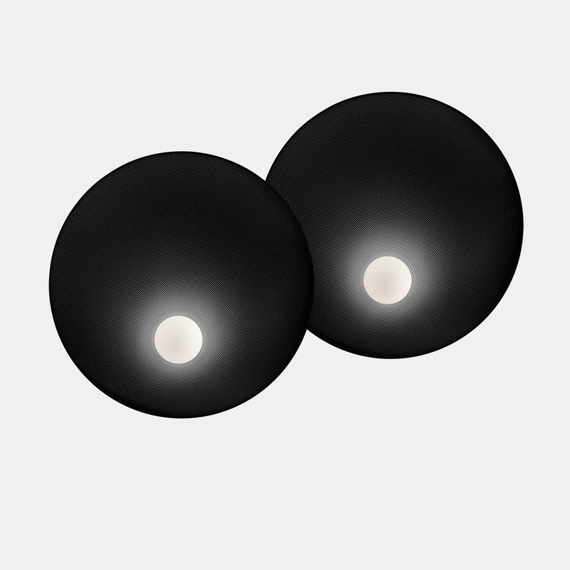 WALL FIXTURE TRIP DOUBLE Ø460MM / Ø460MM E14 18 BLACK