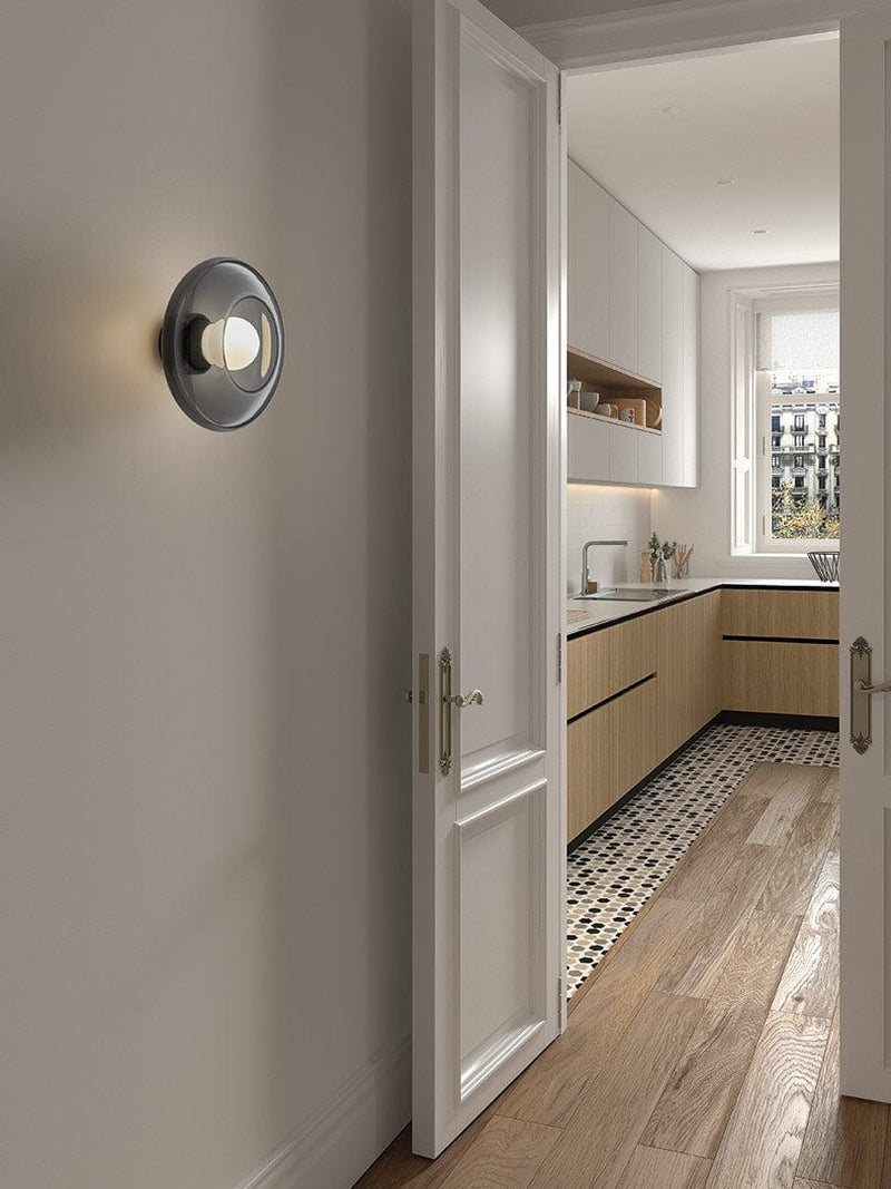 WALL FIXTURE TRIP GLASS E14 9 FUMÉ 207LM