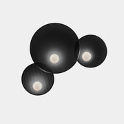 WALL FIXTURE TRIP TRIPLE Ø300MM / Ø460MM / Ø300MM E14 27 BLACK