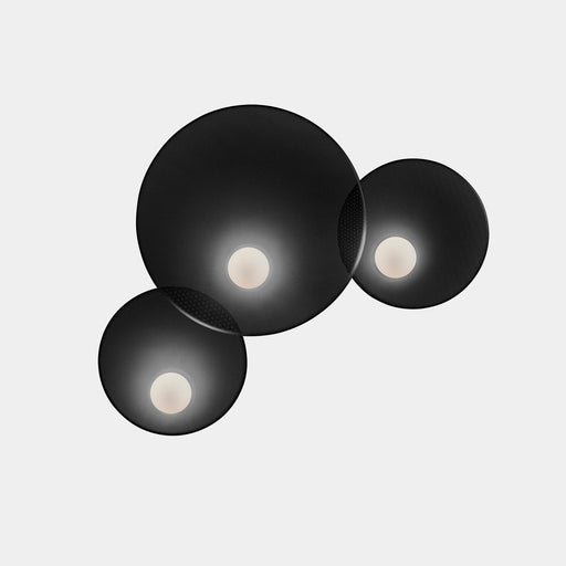 WALL FIXTURE TRIP TRIPLE Ø300MM / Ø460MM / Ø300MM E14 27 BLACK