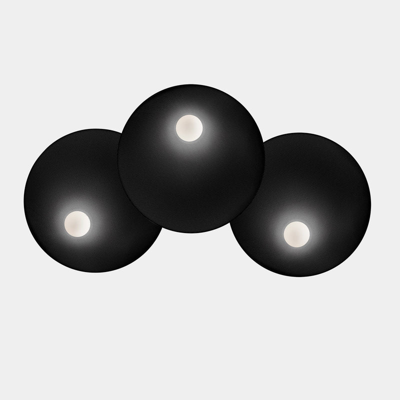 WALL FIXTURE TRIP TRIPLE Ø460MM / Ø460MM / Ø460MM E14 27 BLACK 05-8362-05-05