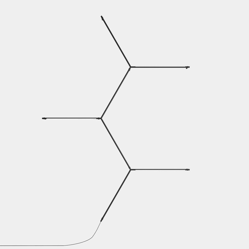 WALL FIXTURE TUBS MODULAR MOLECULAR LED 64.7 LED WARM-WHITE 2700K PWM BLACK 5082