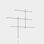 WALL FIXTURE TUBS MODULAR RETICLE LED 149.2 LED WARM-WHITE 3000K ON-OFF BLACK 13